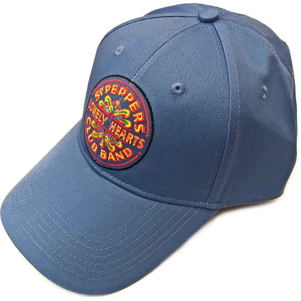 The Beatles: Unisex Baseball Cap/Sgt Pepper Drum (Demin Blue)