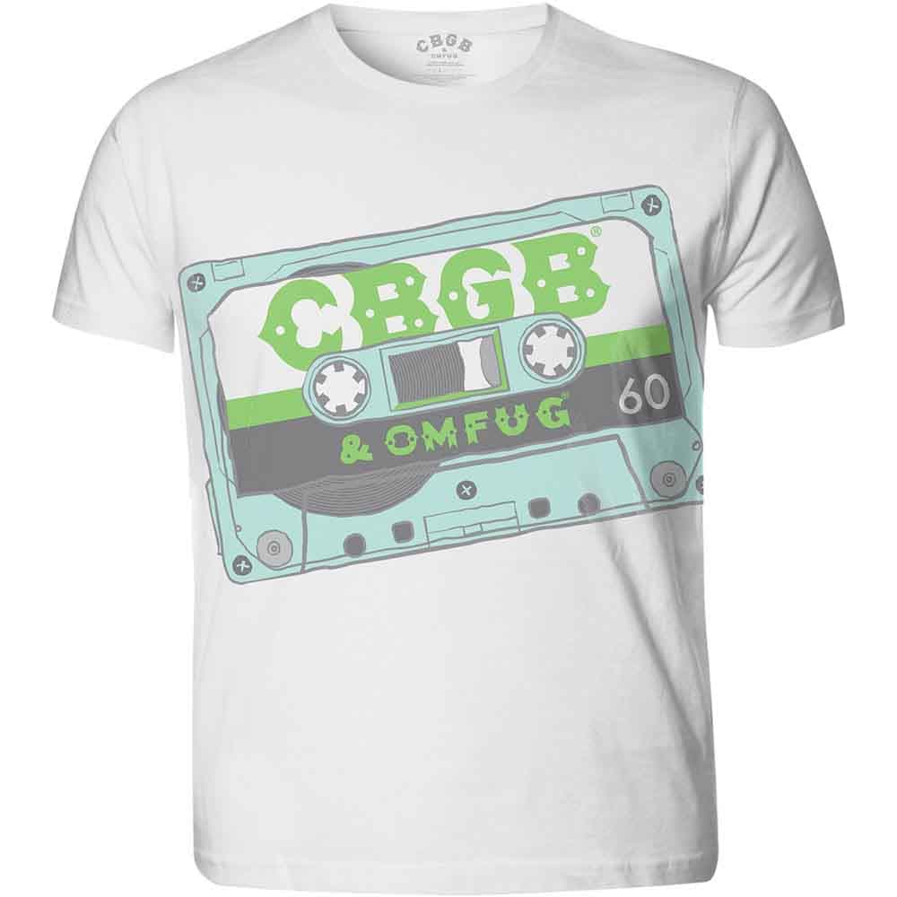 CBGB: Unisex Sublimation T-Shirt/Tape (White) (Large)