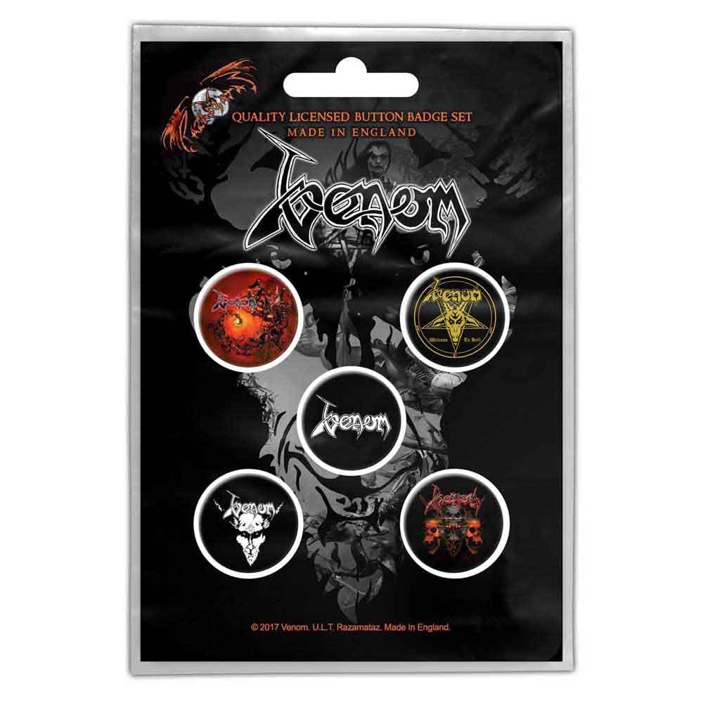 Venom: Button Badge Pack/Black Metal