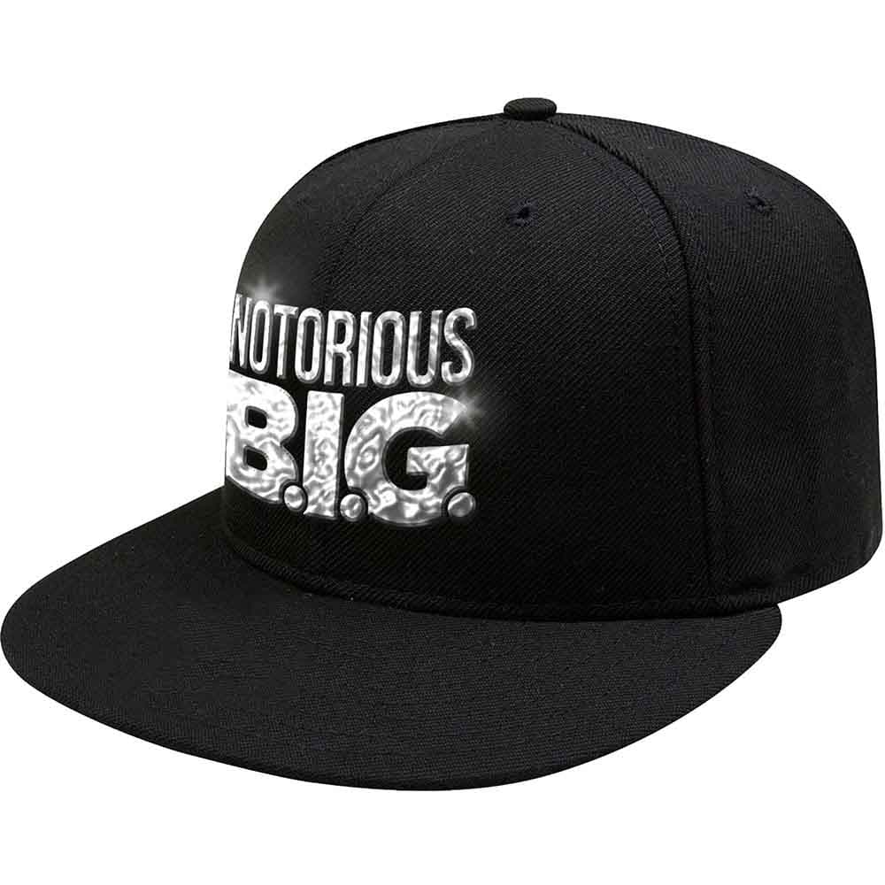 Biggie Smalls: Unisex Snapback Cap/Sonic Silver Logo (Black)