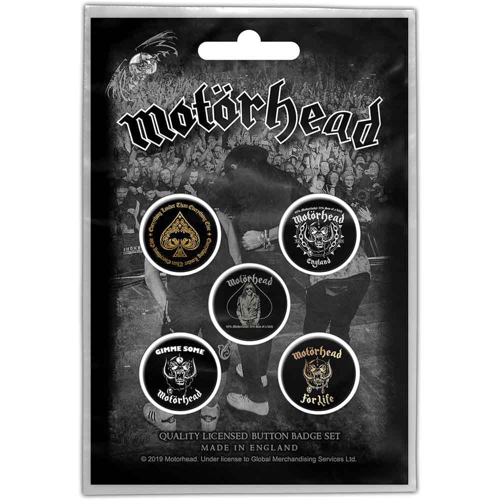 Motörhead: Button Badge Pack/Clean Your Clock