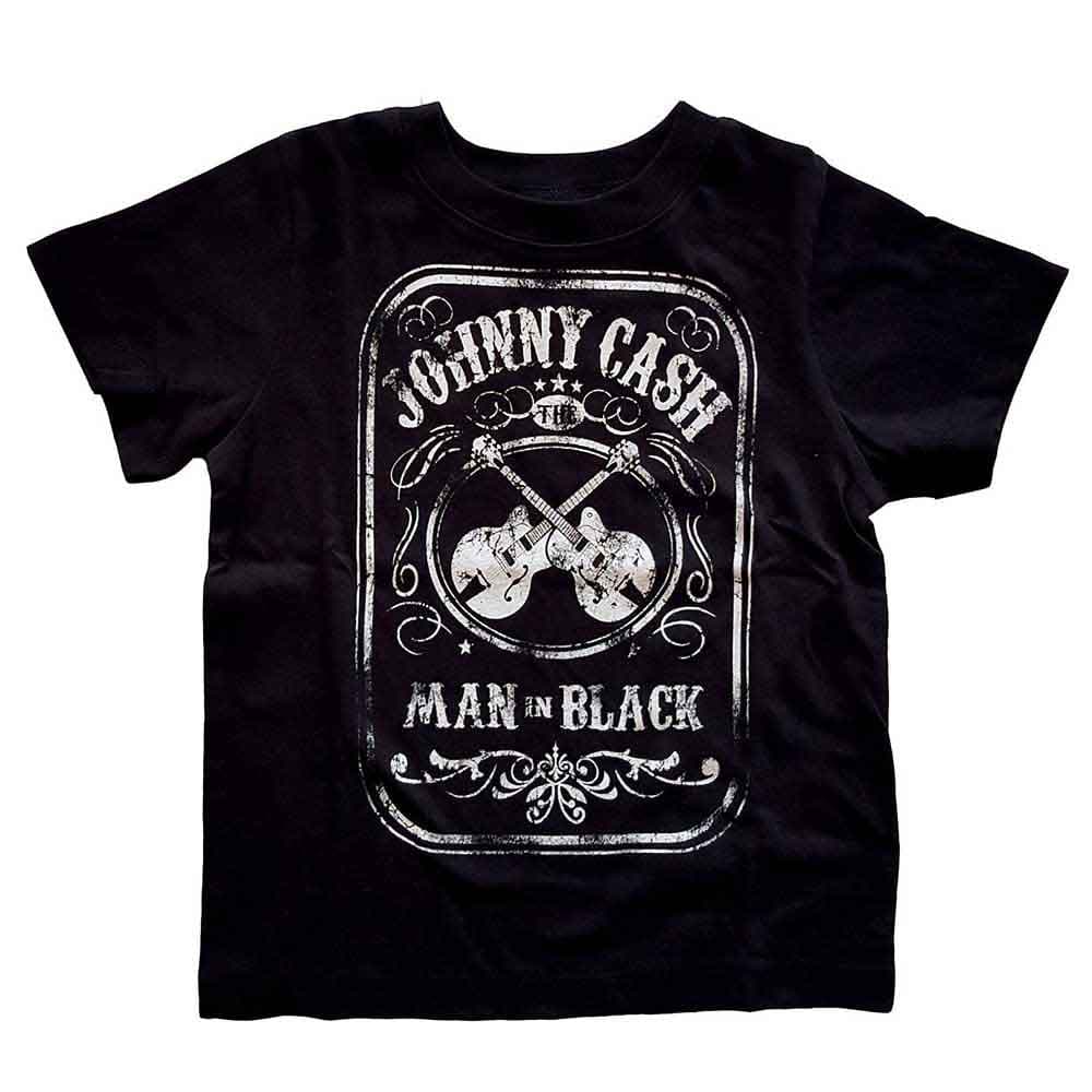 Johnny Cash: Kids Toddler T-Shirt/Man In Black (Black) (3 Years)
