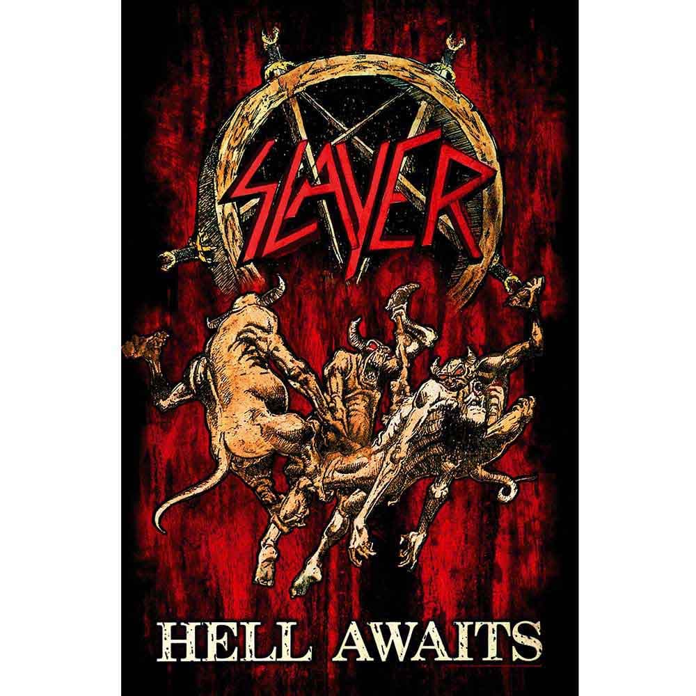Slayer: Textile Poster/Hell Awaits