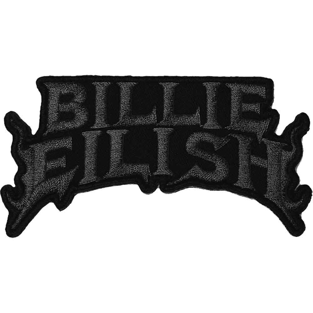 Billie Eilish: Standard Patch/Flame Black (Black)