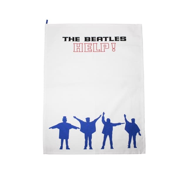 Beatles: Tea Towel (Recycled Cotton) - The Beatles (Help)
