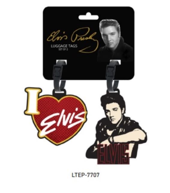 Elvis: Silicone Luggage Tags