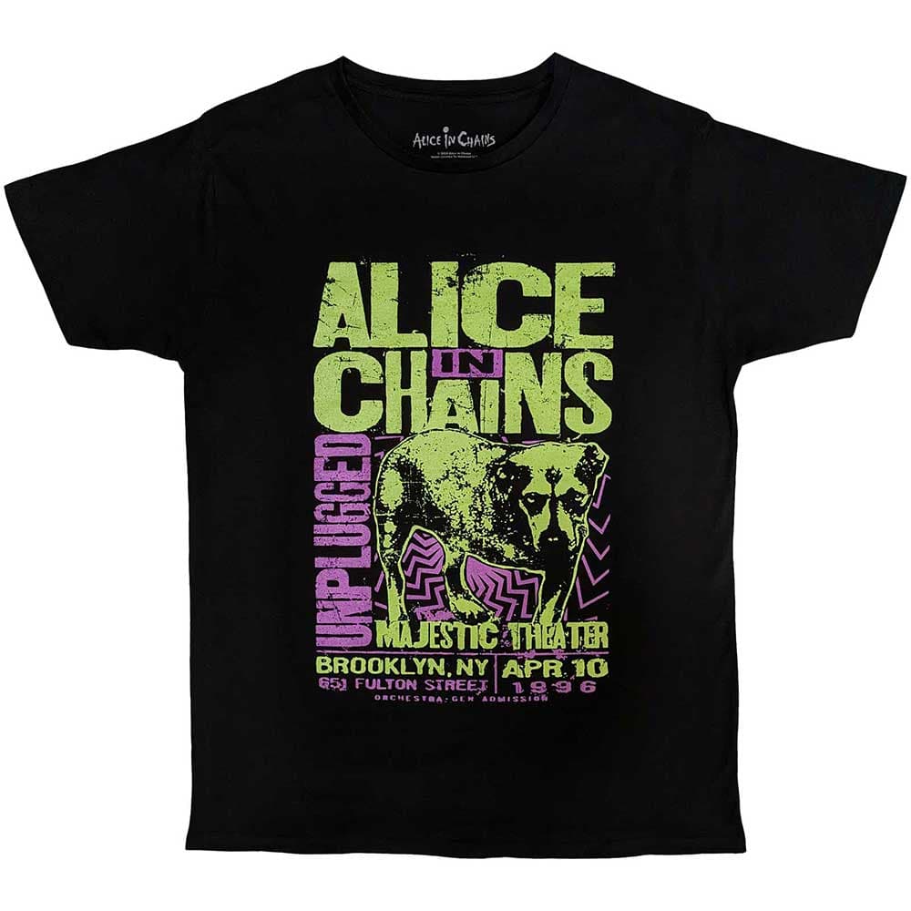 Alice In Chains: Unisex T-Shirt/Unplugged Dog (Black) (X-Large)