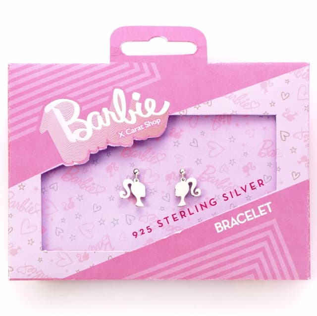 Barbie: Sterling Silver Silhouette Stud Earrings