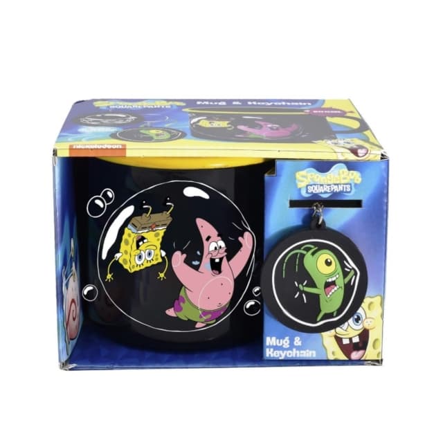 Sponge Bob: Mug & Keyring - Bubbles