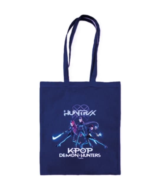 K-Pop Demon Hunters: (Trio) Navy Blue Tote Bag