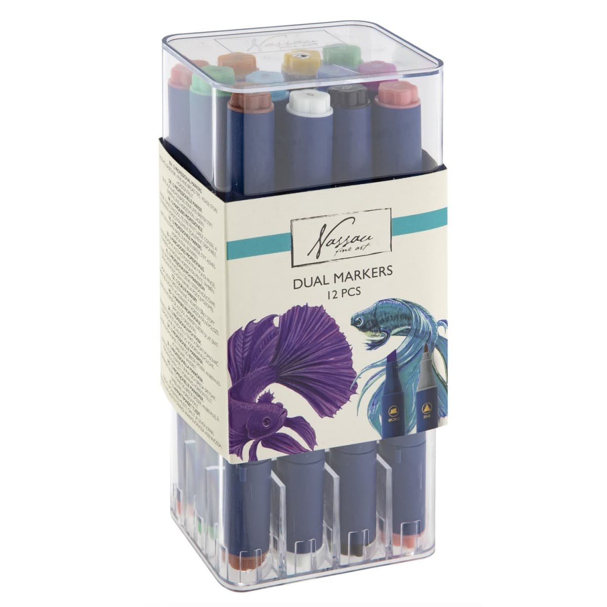 NASSAU Round dual markers 12pcs