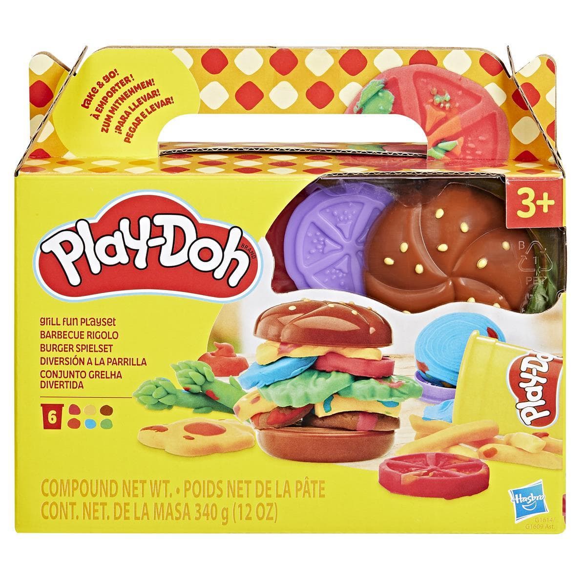 PLAY-DOH Playset Food Shapes Grill Fun