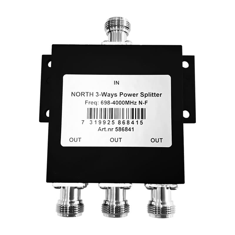 NORTH 3-Ways Power Splitter 698-4000 N-Female