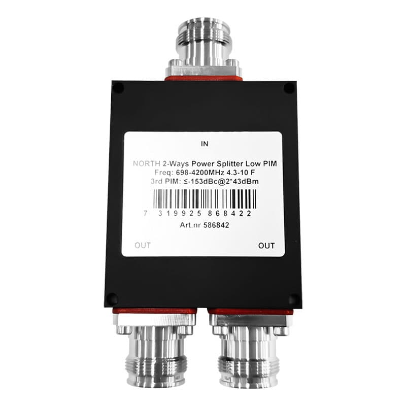 NORTH 2-Ways Power Splitter 698-4200 4.3-10-F Low PIM