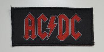 Ac/Dc: Patch Red Logo (4,4 x 9,7 Cm)