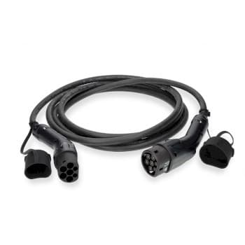Nedis Elfordonskabel | Cable Type 2 | 32.0 A | 22000 W | 3-Faser | 5.00 m | Svart | Presentbox