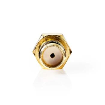 Nedis SMA Adapter | SMA Hona Reverse Polarity | SMA Hona | Guldplaterad | 50 Ohm | Rak | PVC | Guld | 2 st. | Låda