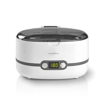 Nedis Ultrasonic Smyckes rengöring | Strömadapter | 230 V AC 50 Hz | 0.6 l | Vit