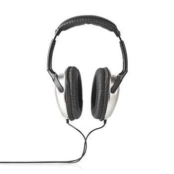 Nedis Over-Ear Wired hörlurar | Kabellängd: 6.00 m | Volymkontroll | Silver / Svart