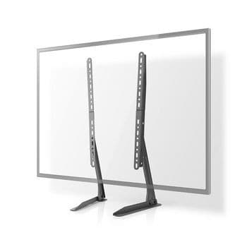 Nedis Fast TV Stand | 13 - 70 " | Maximal skärmvikt som stöds: 50 kg | Justerbar förinställda höjder | Stål | Svart