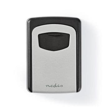 Nedis Valv | Key Safe | Kombinations Dial Lock | Inomhus och utomhus | Grå / Svart