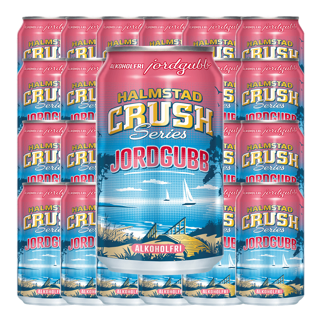 Halmstad Crush Jordgubb 33cl x 24st