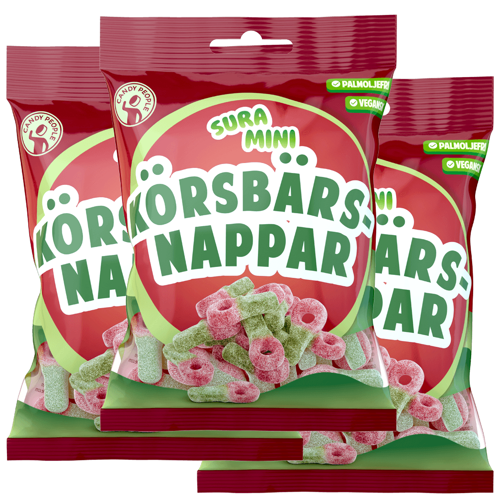 3st - Sura Mini Körsbärsnappar 70g