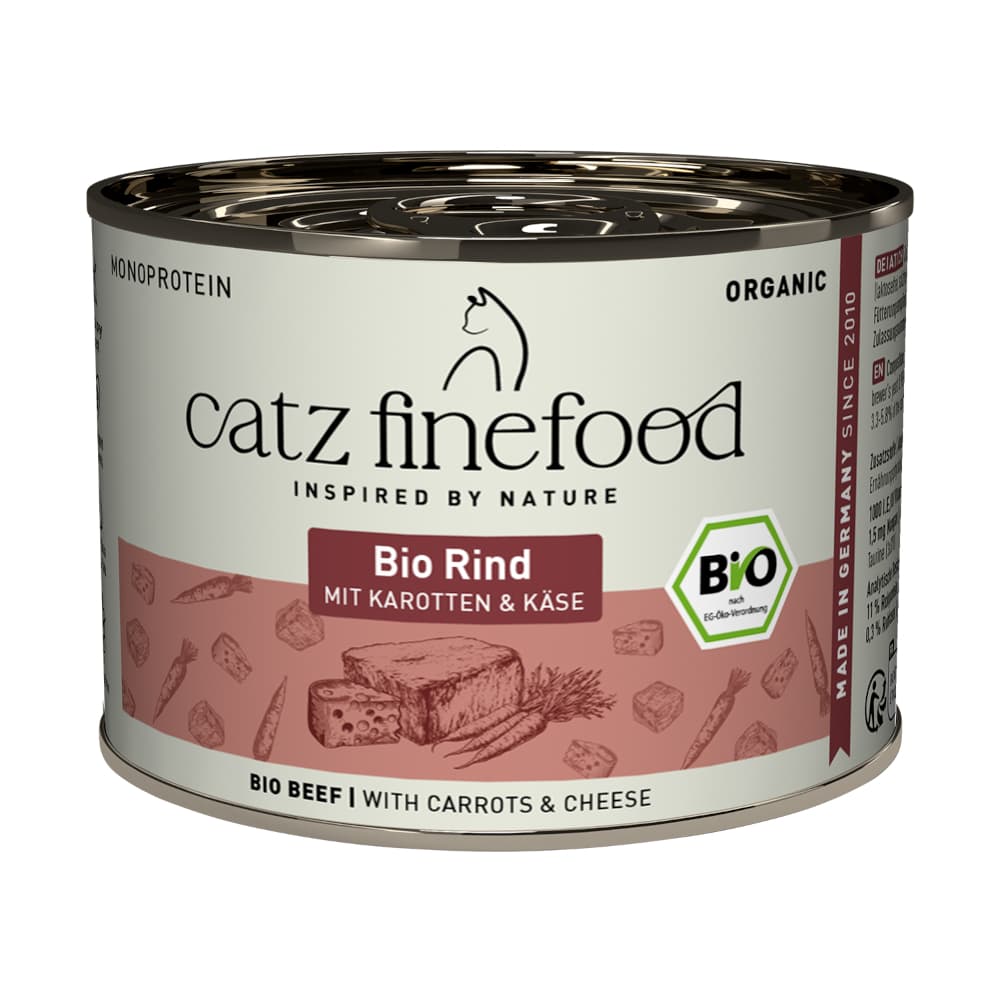 Ekonomipack: catz finefood Bio ekologiskt 24 x 200 g - Ekologiskt nötkött