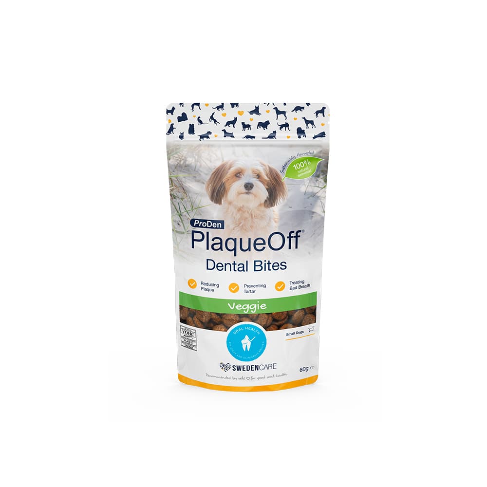 ProDen PlaqueOff Dental Bite tandvårdsgodis för hund och katt - Ekonomipack: 2 x 60 g