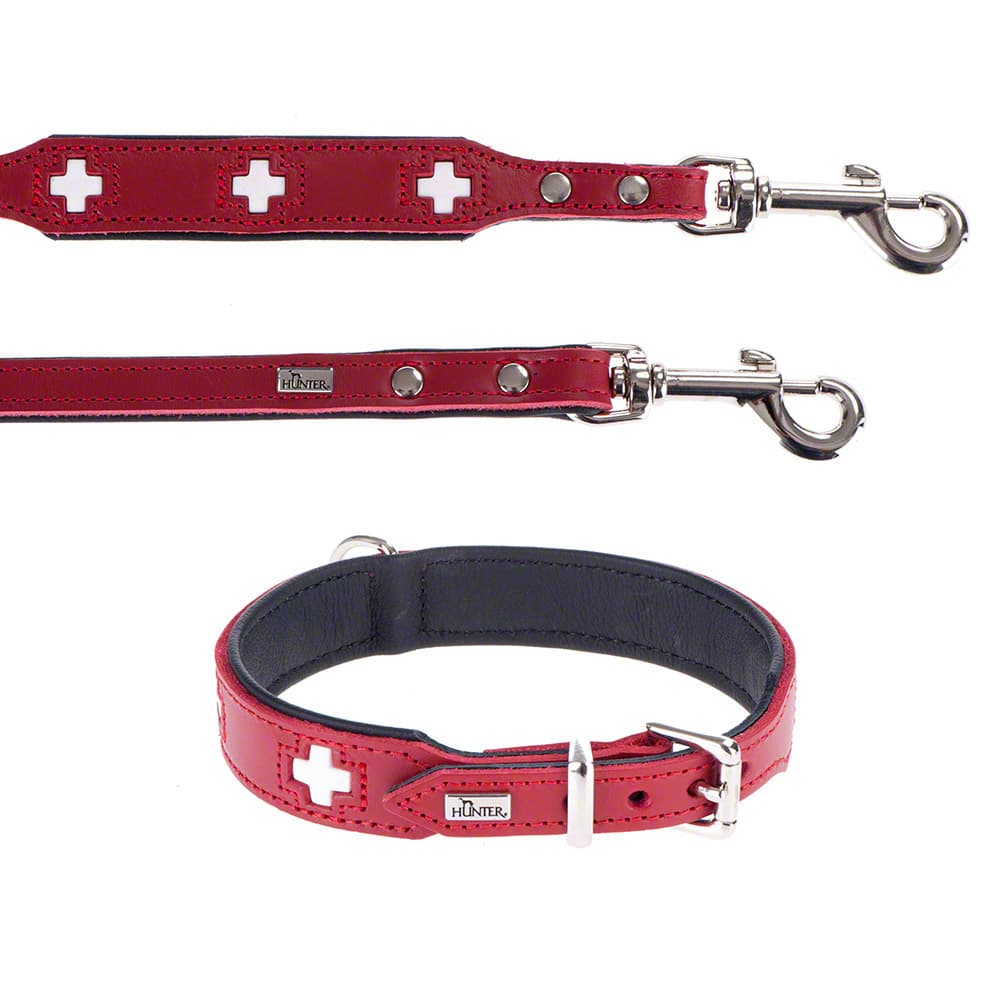 HUNTER Swiss halsband + koppel - Halsband storlek 60 + koppel 200 cm/18 mm
