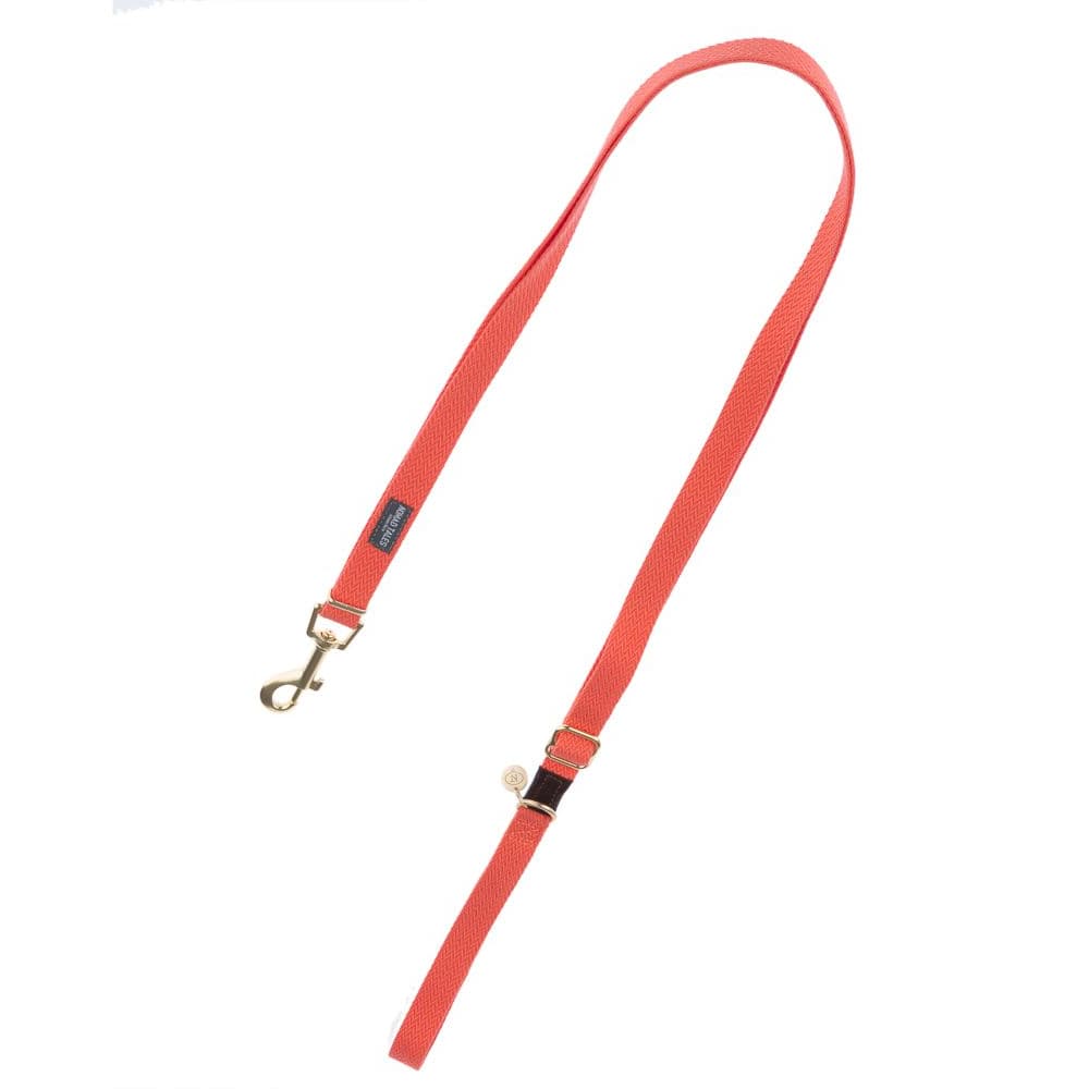 Nomad Tales Bloom halsband, coral - Passande koppel: 200 cm långt, 20 mm brett