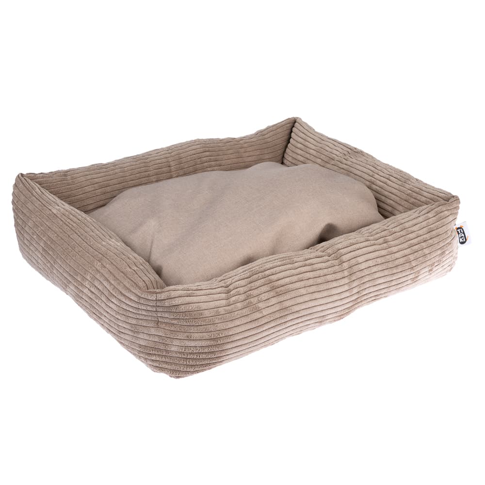 TIAKI Cord Lincoln hundsäng - L 77 x B 66 x H 15 cm