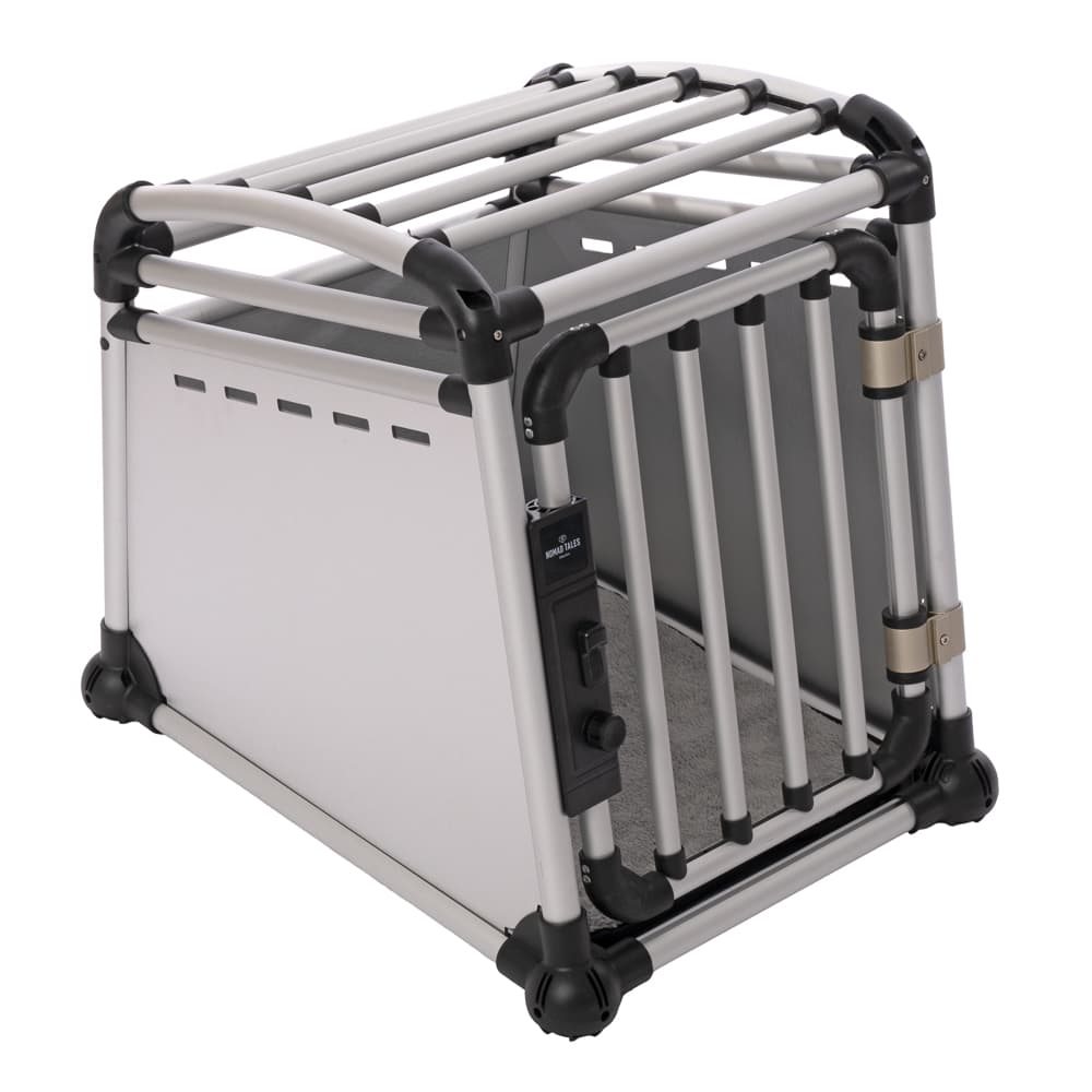 Nomad Tales Spirit hundbur aluminium - Storlek S: B 53 x T 68 x H 61 cm