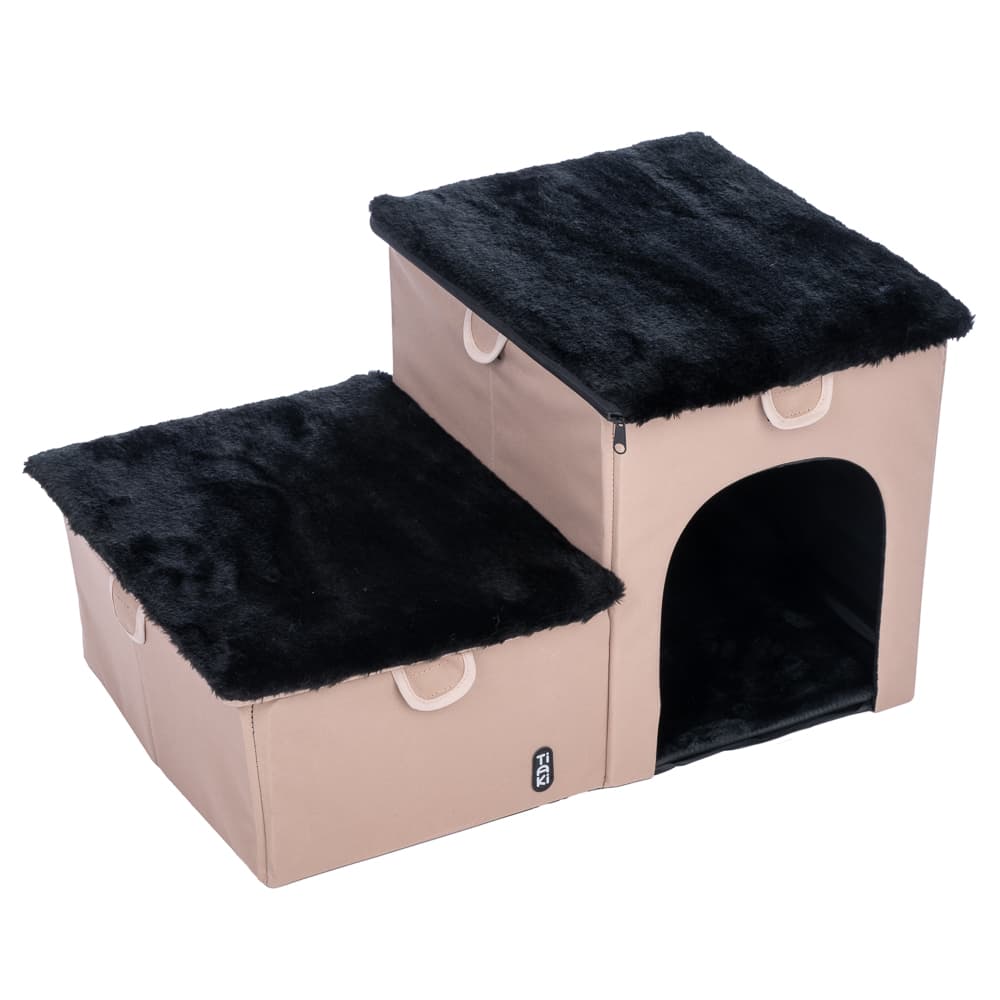 TIAKI hopfällbar husdjurstrappa, 2 steg - L 62 x B 39 x H 35,5 cm