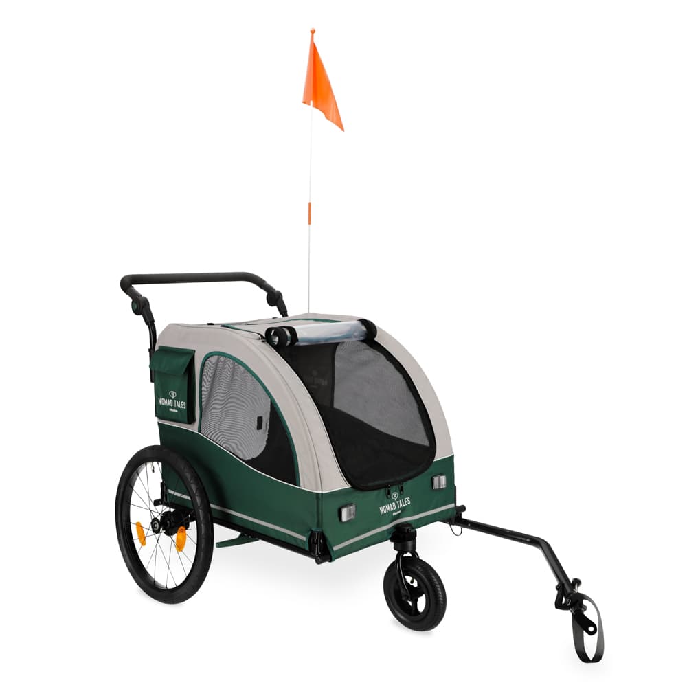 Nomad Tales Spirit Bike Trailer cykelkärra för elcykel - L 145 x B 84 x H 103 cm, upp till 45 kg
