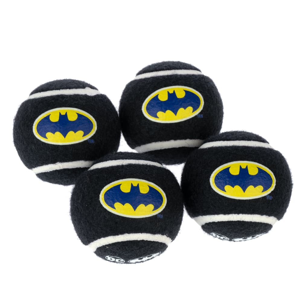 DC Batman tennisbollset - 4 st (Ø 6,3 cm vardera)