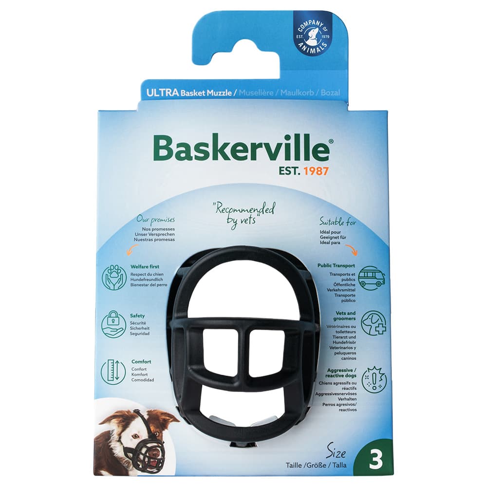 Baskerville Ultra 2.0 munkorg - Stl. 4 t.ex. dalmatiner, pointer