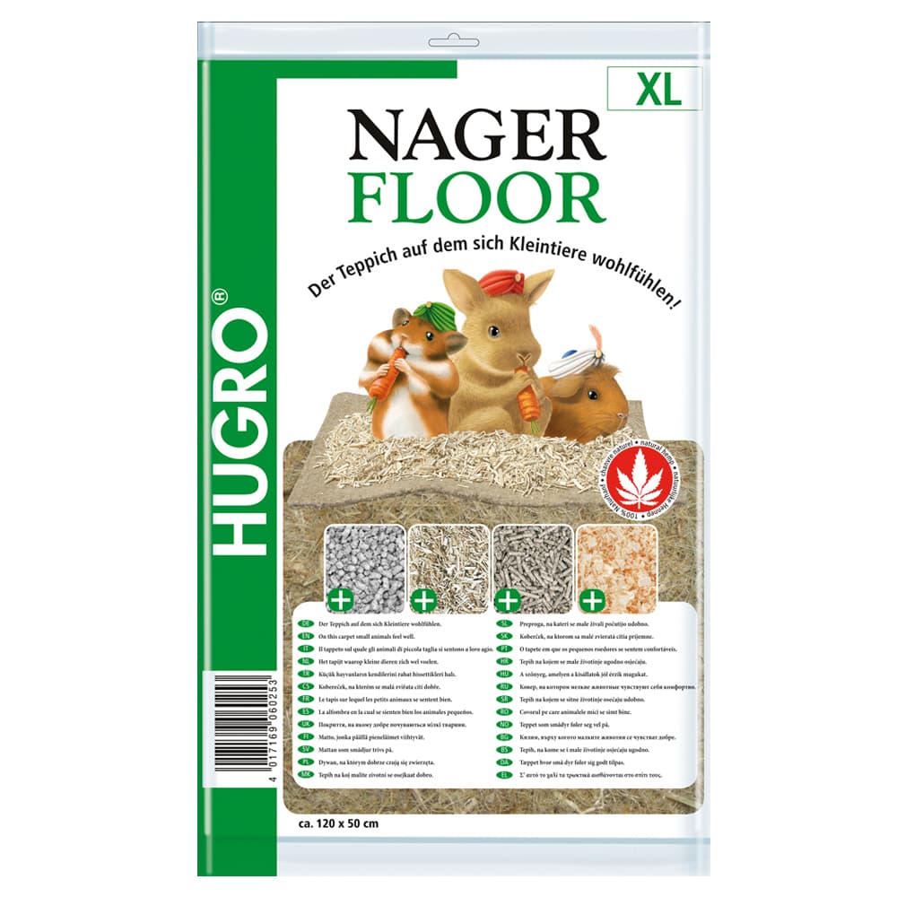 Hugro hampmatta för smådjur - 50 x 120 cm