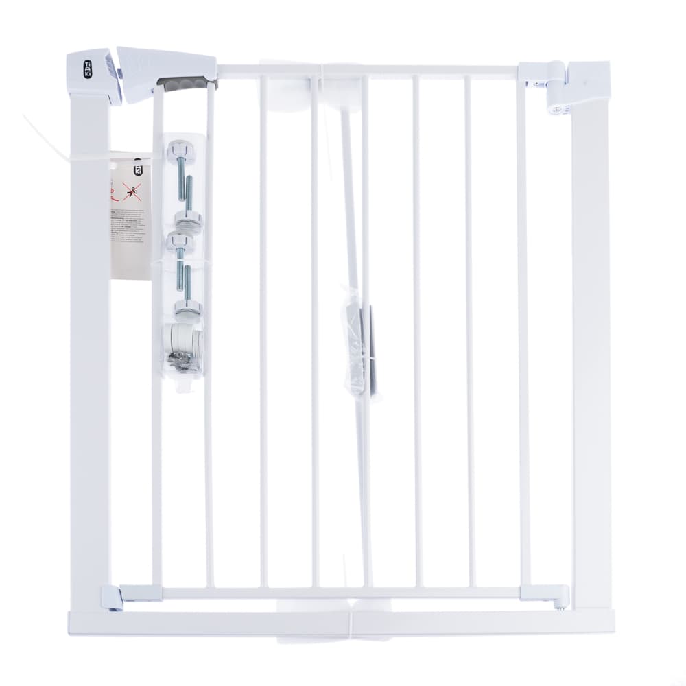 TIAKI vitt hundgaller med 7 cm förlängning - Höjd 76 cm, bredd 75 till 82 cm
