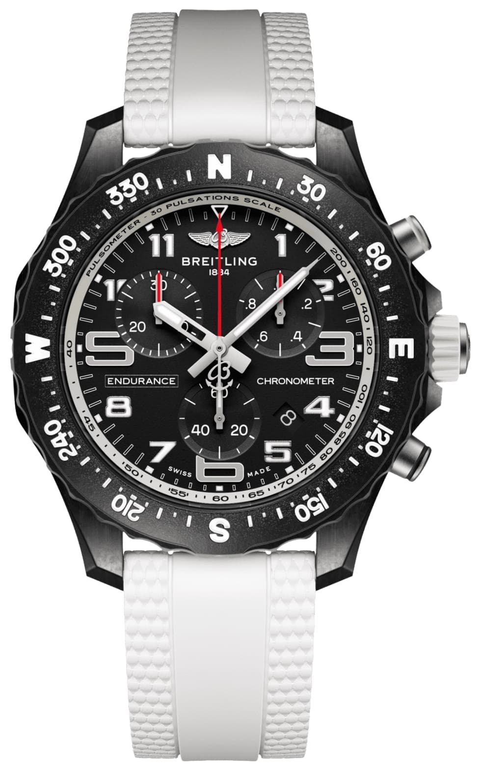Breitling Herrklocka X83310A71B1S1 Professional Endurance Svart/Gummi