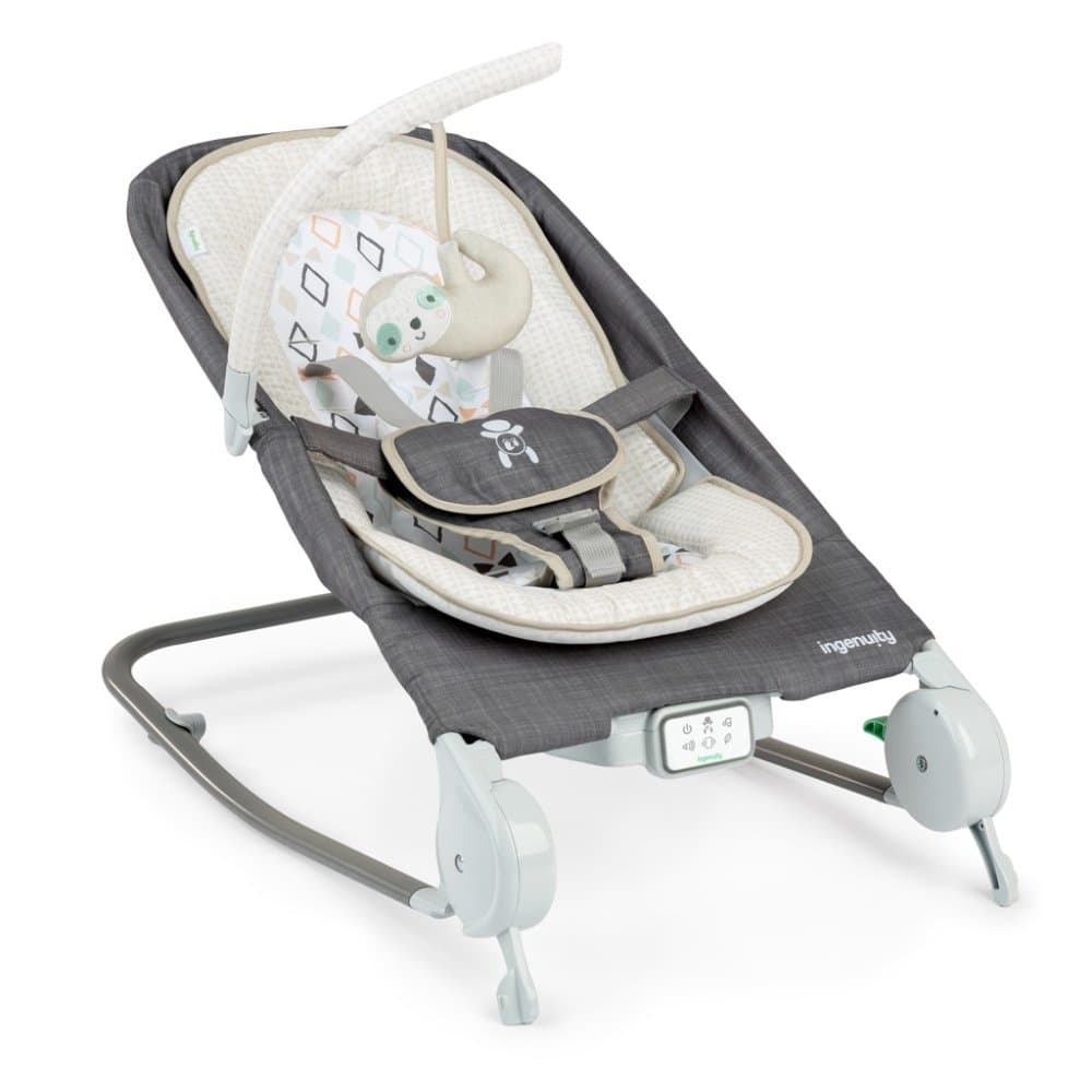 INGENUITY Massagestol vibrerande med Happy Belly™ Rock-to-Bounce-melodi - Parker™ 0m+ upp till 9 kg