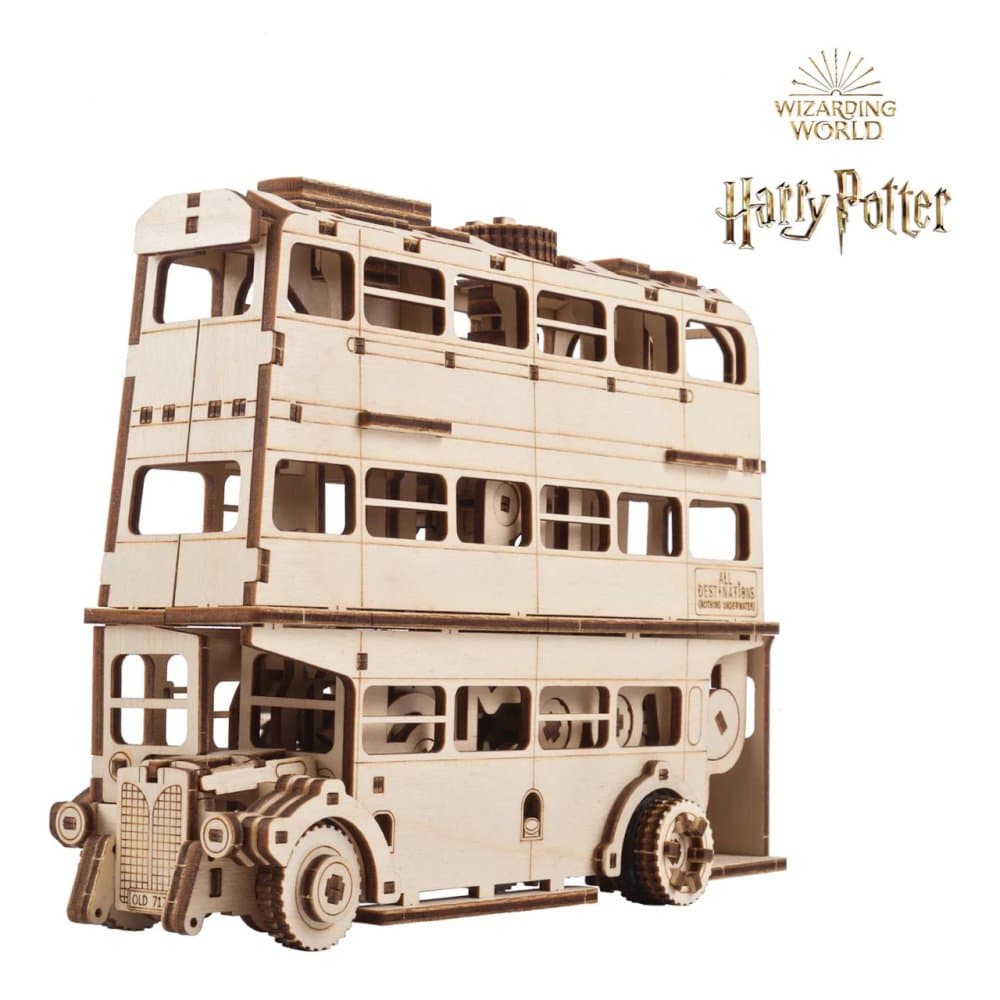 Ugears 3D mekaniskt träpussel Harry Potter Knight Bus