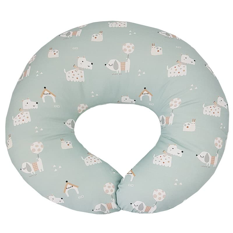 EKO Ammningskudde liten VELVET Dogs Mint 60x60 cm