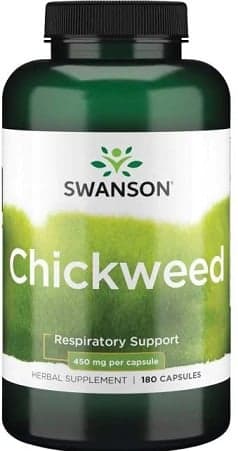 Swanson - Chickweed, 450 mg, 180 kapslar