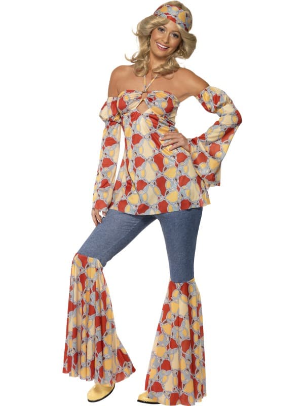 Vintage Hippie 1970-talskostym M