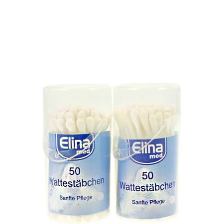 Elina Bomullspinnar 50 st. 2-pack.