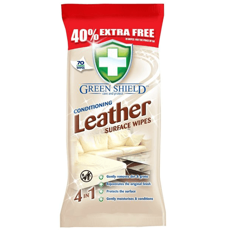 Green Shield konditionerande läderservetter - 70 st