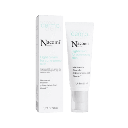 Nacomi Light Cream för acne-påverkad hud - 50 ml