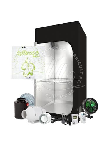 80x80x180 | 240w justerbar Cosmos LED Royal Room  tältpaket