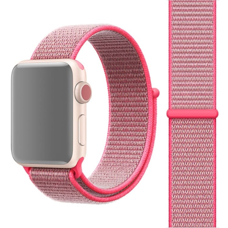 Apple Watch 38mm / 40mm Nylonarmband (Färg: Rosa)